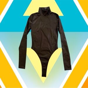 “The Worm Hole” Black Long sleeve Bodysuit